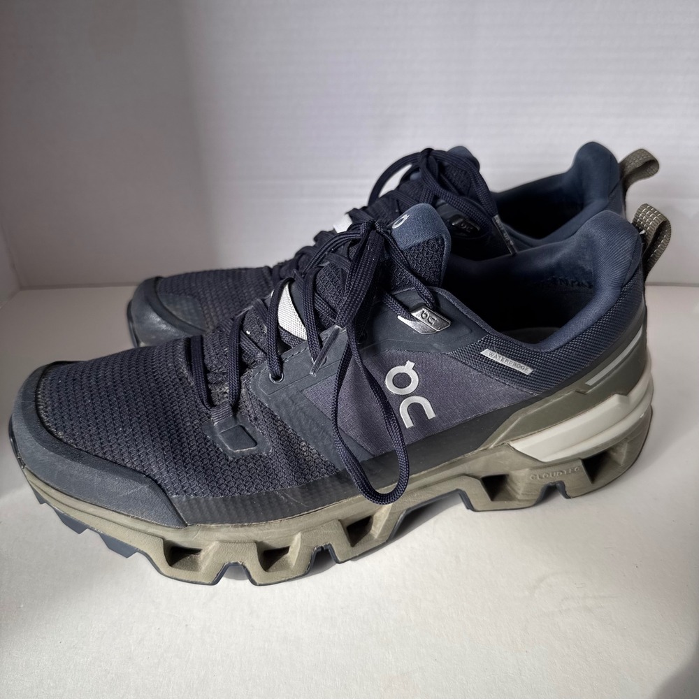 On Running Cloudwander Waterproof Midnight Navy Outdoors Trail 7398604 Men US M8